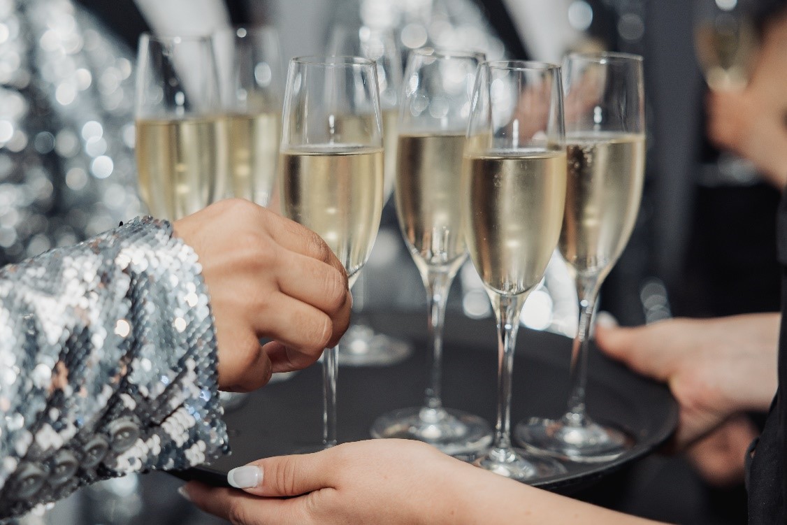 Guests enjoyed fine food and drink.